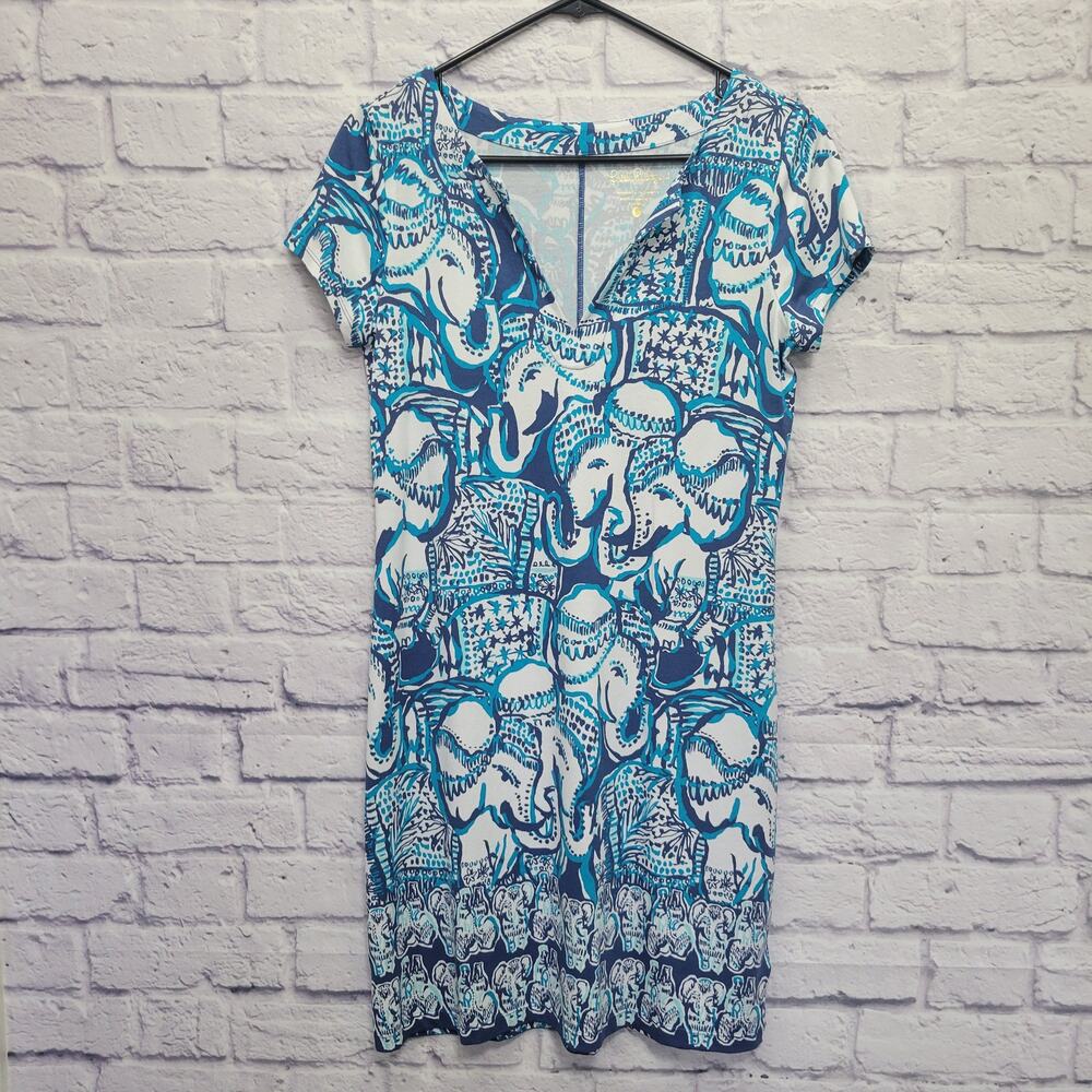 NWT Lilly Pulitzer Sophiletta Indigo Dress KeepOn Trunkin Sz S Resortwear Travel
